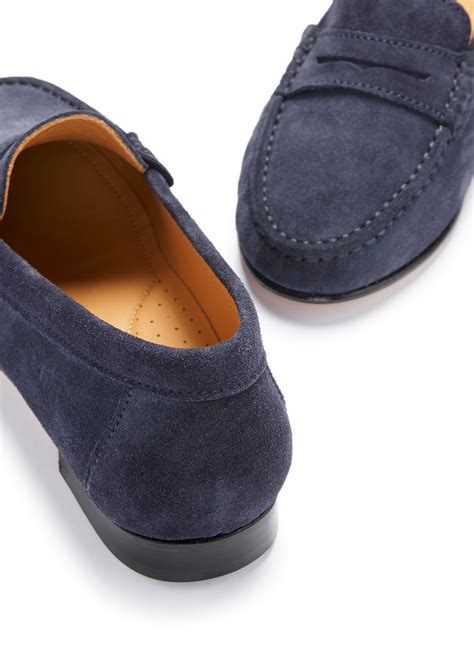 navy blue suede loafers women.